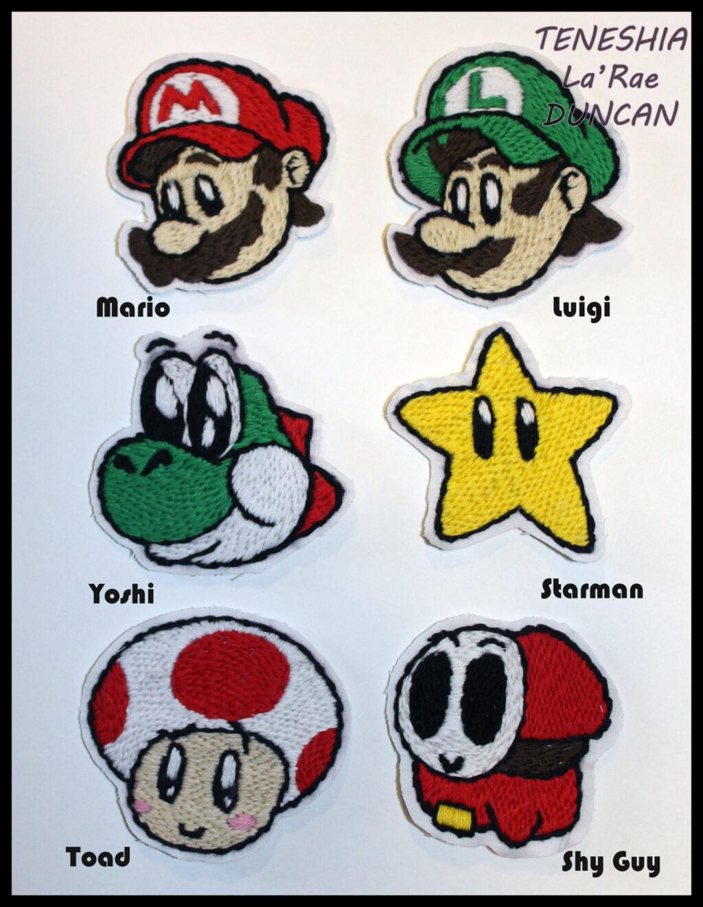 Mario Patch Needlepoint