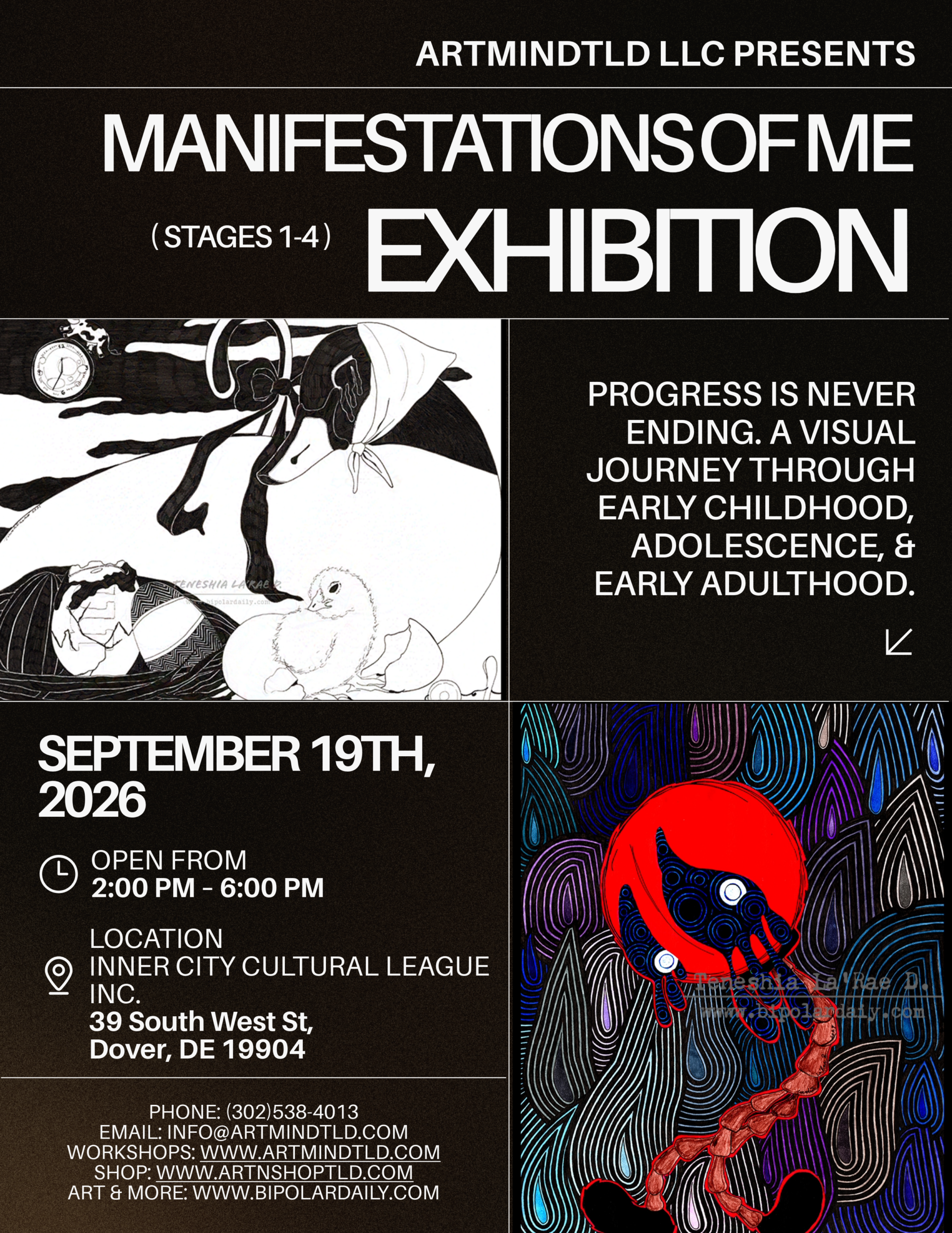 MANIFESTATIONS OF ME EXHIBITION STAGES 1-4